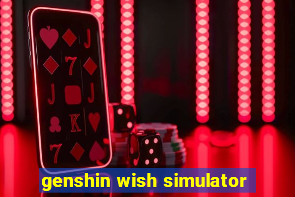 genshin wish simulator